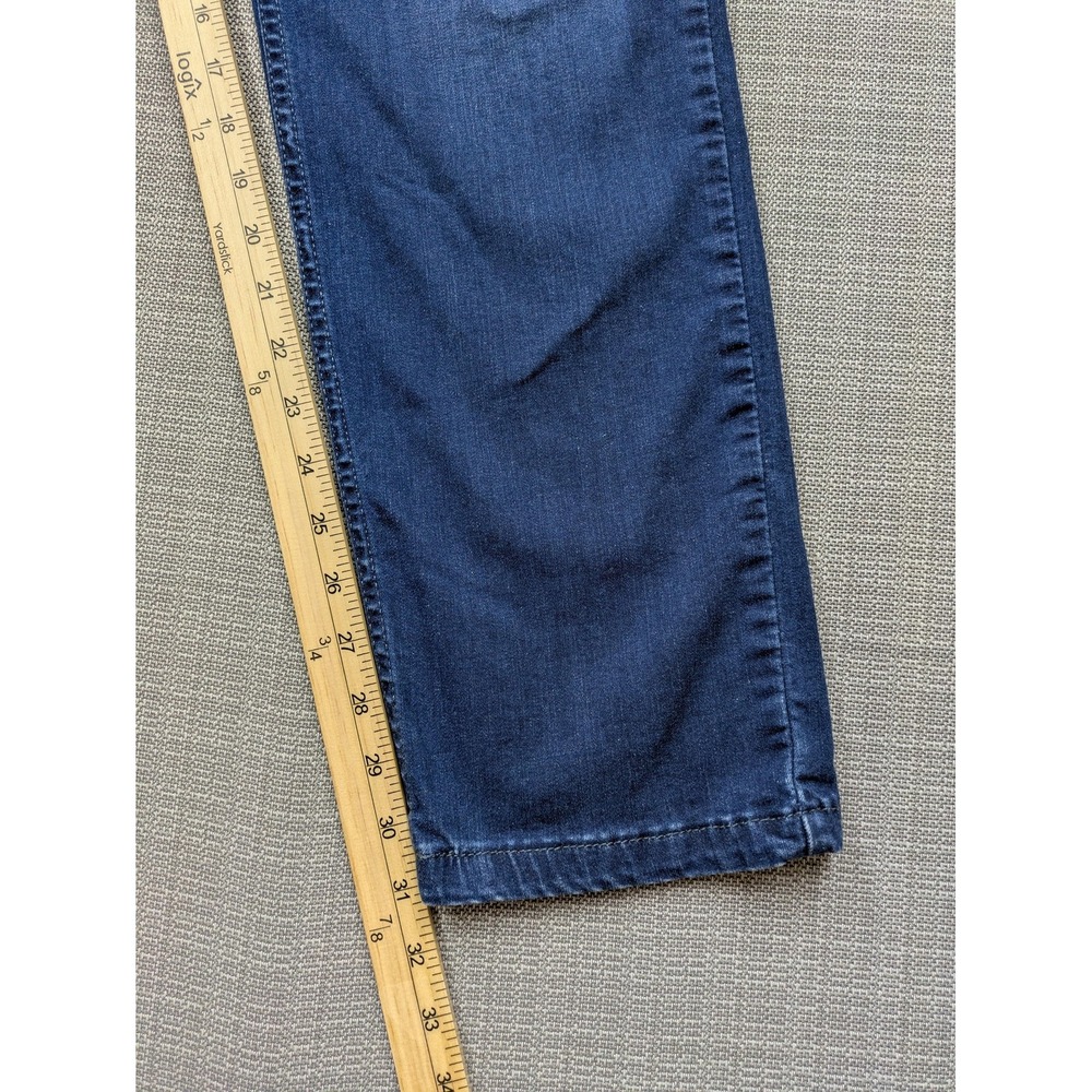 Mugsy Fultons Jeans Mens 34x31 (36x32) Blue Medium Wash Tapered Stretch Denim - Picture 8 of 12